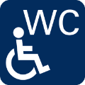 Piktogramm Rollstuhltoilette